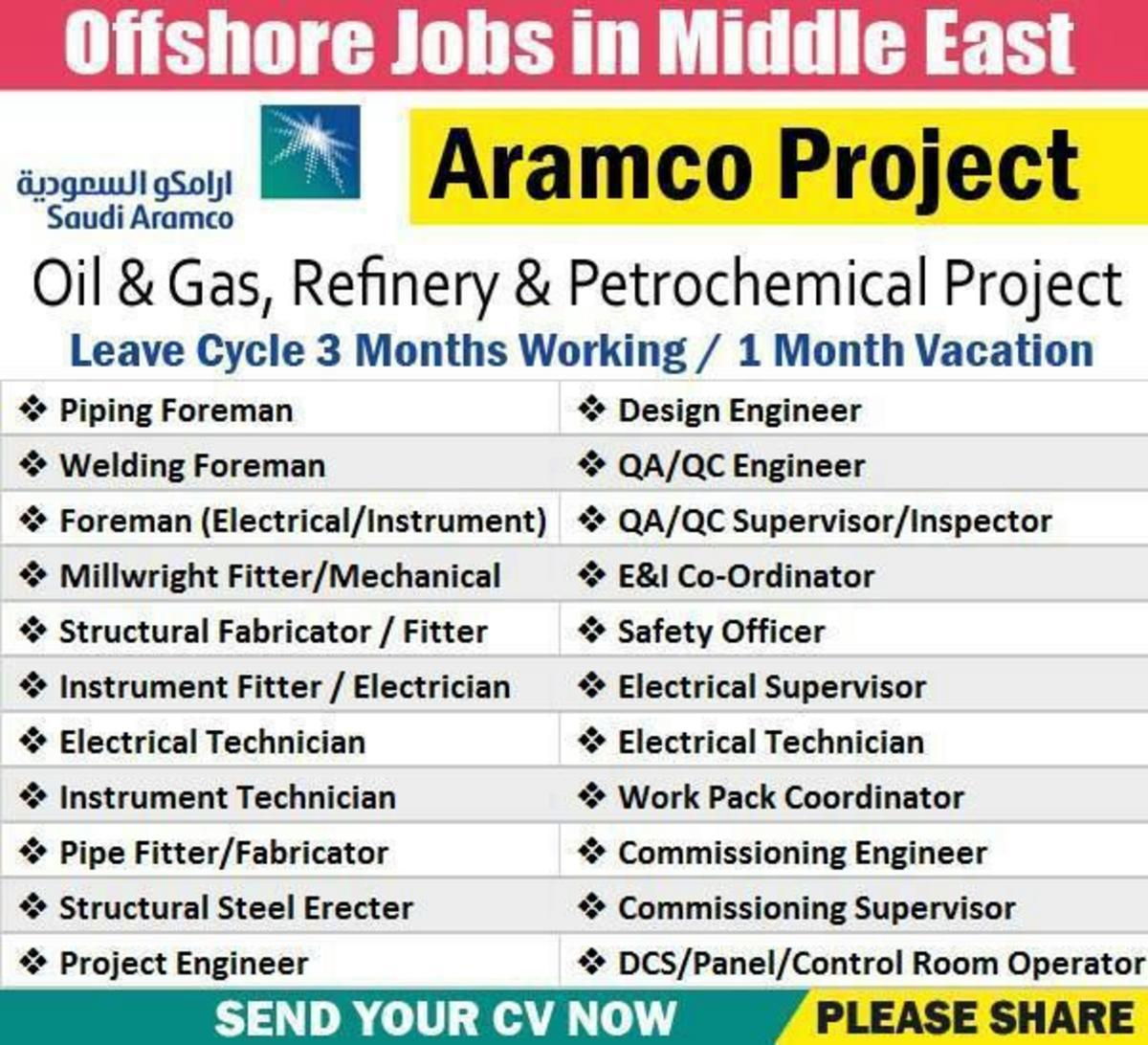 Aramco Project New Jobs Faster Job Finder